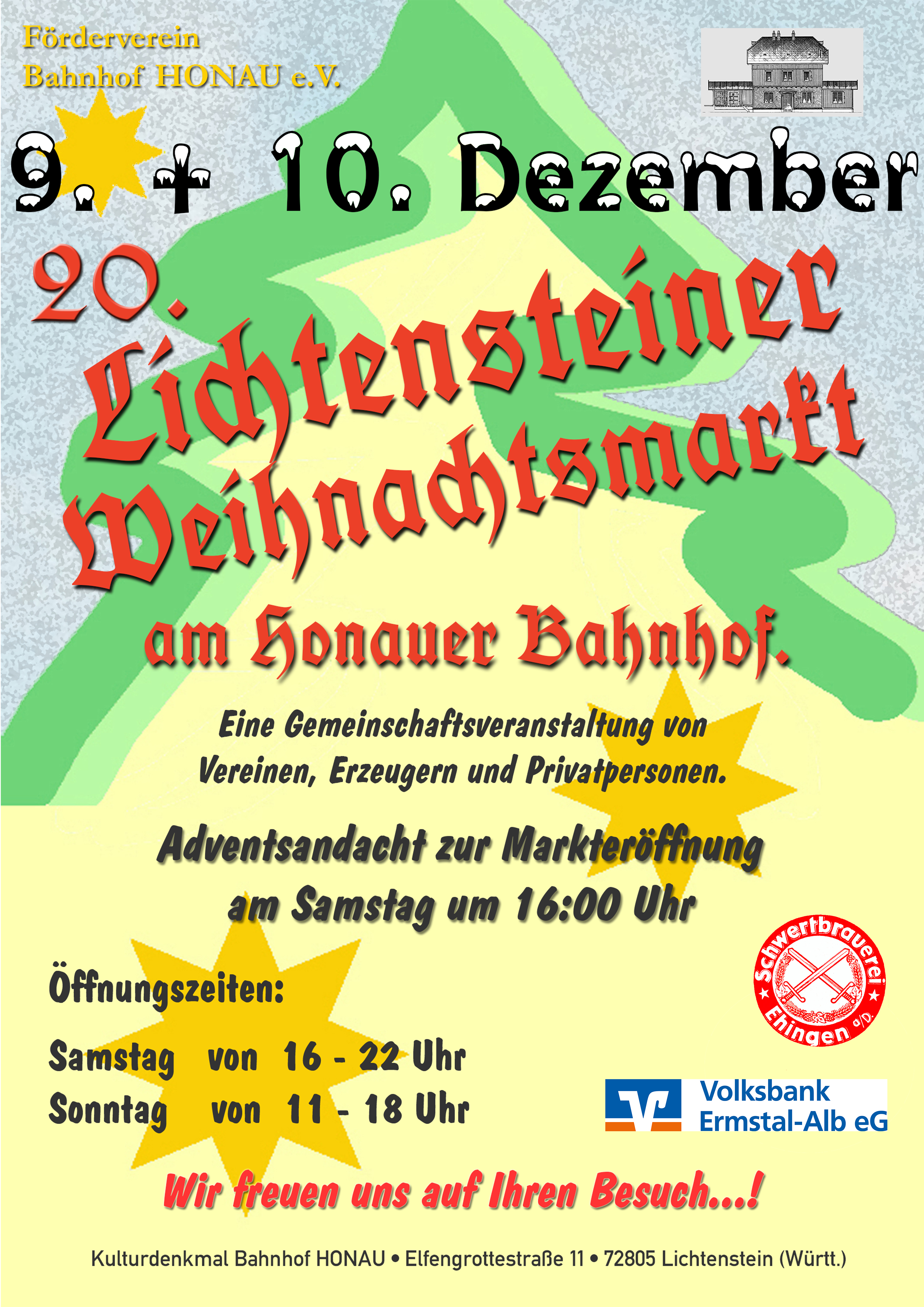 Plakat 20. Lichtensteiner Weihnachtsmarkt