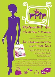 Plakat FMF - Flohmakrt für Mädchen und Frauen