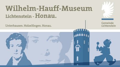 Plakat Wilhelm-Hauff-Museum mit Illustration von Wilhelm Hauff